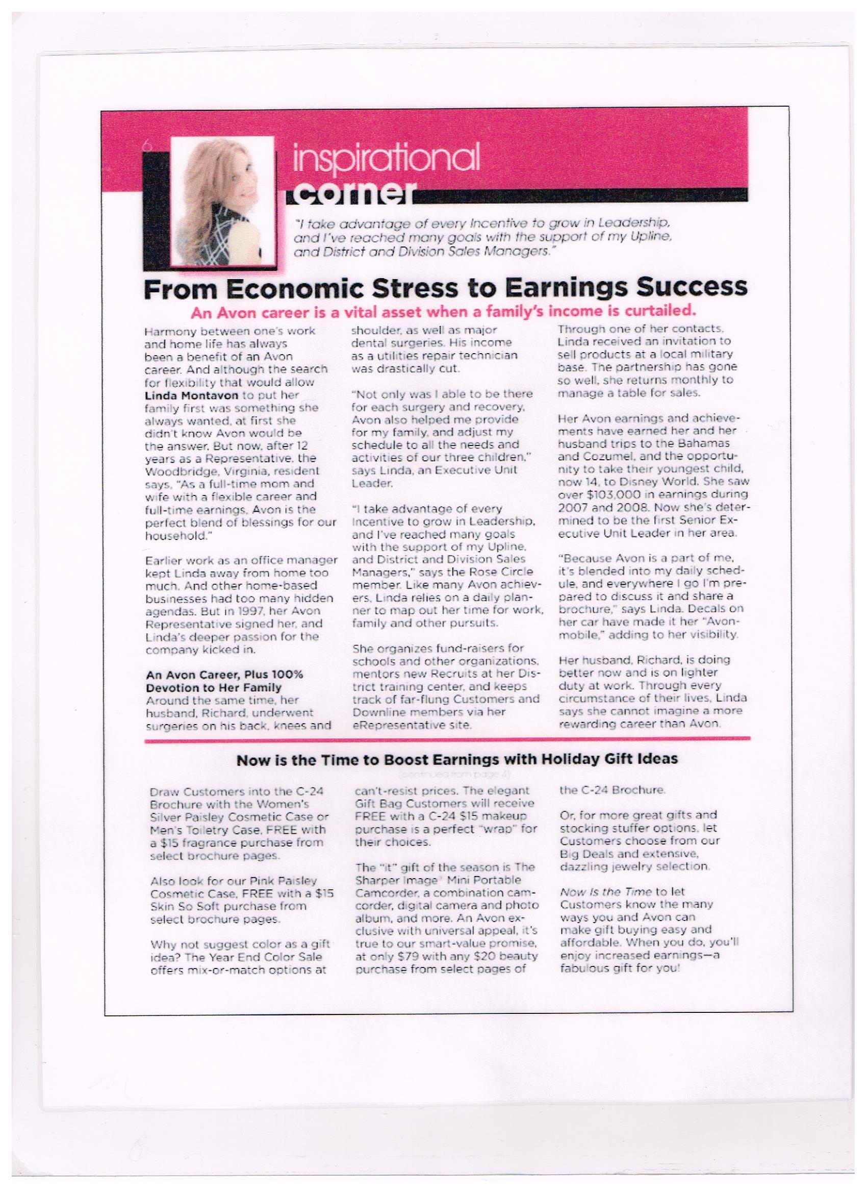 From Economic Stress to Earning Success with an Avon Career